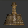 Decorative Carved Chandelier With Traditional Design Intricate Floral Patterns And Ornamental Base