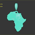 Silver African Elephant Head Sculpture Carving With Detailed Texture And Pendant Design