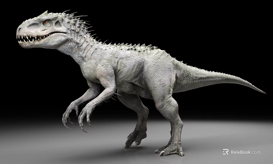 Realistic 3D Dinosaur Model With Spiked Back And Detailed Skin Texture 3d model 