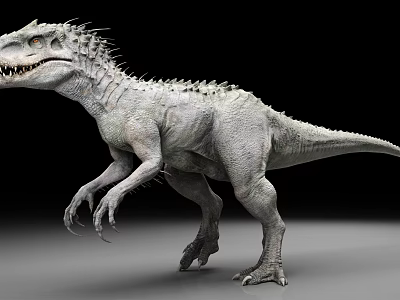 Realistic 3D Dinosaur Model With Spiked Back And Detailed Skin Texture 3d model