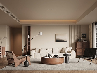 modern living room 3d model