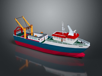 Engineering ship Industrial ship Digging ship Gold mining ship Sand dredging ship Earth dredging ship Large industrial ship Steam ship 3d model