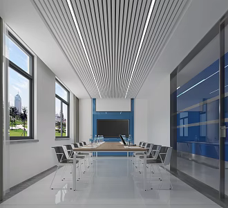 Modern Meeting Room Four-story Small Meeting Room 3d model
