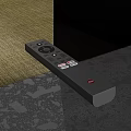 Black Remote Control With Functional Buttons For Daily Electrical Appliance Use