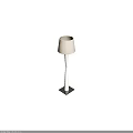Modern White Floor Lamps With Light Colored Lampshade And Warm Illumination