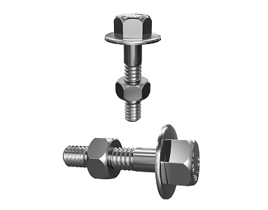 modern nut screw nut 3d model