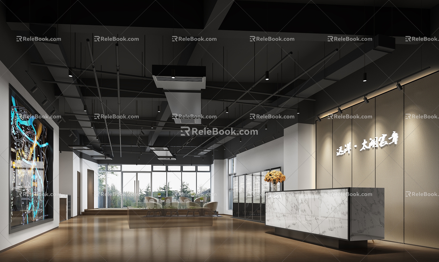 Sales Department Shapan Area Reception Area 3d model