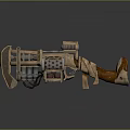 Modern Sci-Fi Gun Sci-Firearms Sci-Fi Game Gun Games Firearms Game Gun 3d model