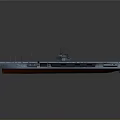 Realistic Aircraft Carrier 3D Model Featuring Flight Deck And Command Tower