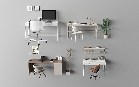 Children's Desk Modern Desk 3d model