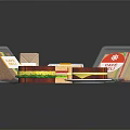 Fresh Assorted Sandwiches With Cafe Deli Packaging And Served On Plate