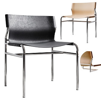 Milotti Minotti single chair 3d model