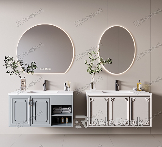 French Bathroom Cabinet model