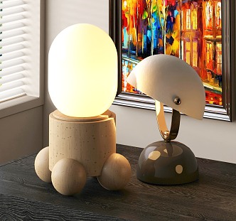 Modern table lamp 3d model