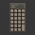 Modern Calculator Solar Calculator Classical Computer Antique Computer Antique Vintage Computer 3d model