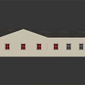 Residential House Design With Multiple Gabled Roofs Light Colored Exterior And Windows