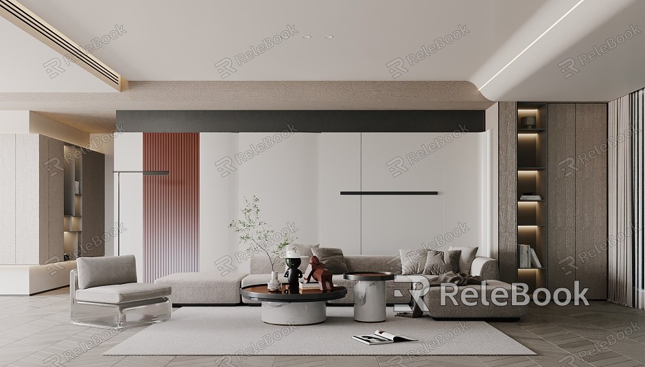 modern living room model