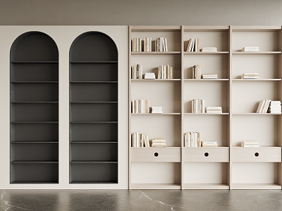 Modern bookcase model