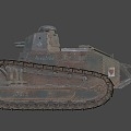 The Renault Tank 3d model