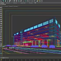 Modern Hospital Building With Glass Facade Main Entrance And Parked Cars