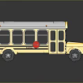 School Bus Old School Bus Small Bus Small Bus Small Van Unmanned Bus School Bus 3d model