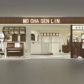 Elegant Boutique Clothing Store With Display Mannequins Window Showcase And Stylish Interior Decor