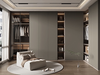 Light Luxury Home Cloakroom 3d model