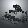 Modern Tactical Firearms Collection Featuring Rifles And Pistol Design