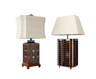 Chinese table lamp 3d model