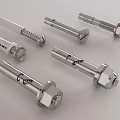 Various Stainless Steel Metal Bolts And Expansion Hardware Parts For Industrial Use