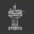 Industrial Heavy Duty Tracked Drilling Equipment With Mechanical Tower And Components