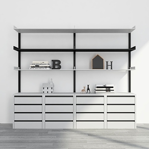 Bookshelf Ornaments Bookshelf Decorative Bookshelf Cabinet Storage Rack Decorative Rack Bookshelf 3d model