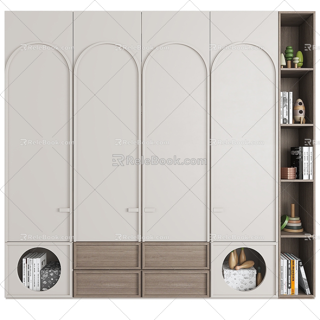 Decorative Cabinet Children's Decorative Cabinet Storage Cabinet 3d model