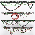 Industrial Equipment Cable Management Systems With Multi Colored Wires And Structured Layers
