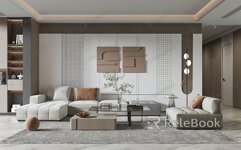 modern living room model