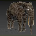 Modern African Forest Elephant Animals 3d model