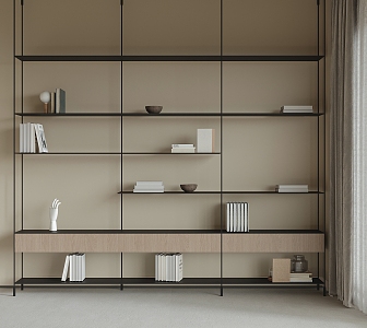 Shelf Bookshelf Books 3d model