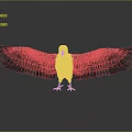 Black Raven with Spread Wings and Detailed Feather Texture on Gray Background