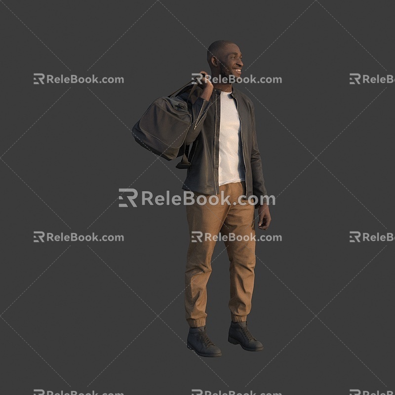 The Man in the Bag Black 3d model