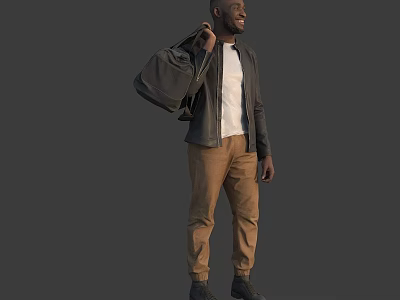 The Man in the Bag Black 3d model