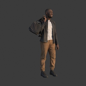 The Man in the Bag Black 3d model