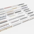 Modern Guardrail Railing Landscape Railing Road Isolation Railing Metal Railing Iron Railing Bridge Railing River Railing 3d model