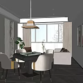 Modern Chess Room 3d model