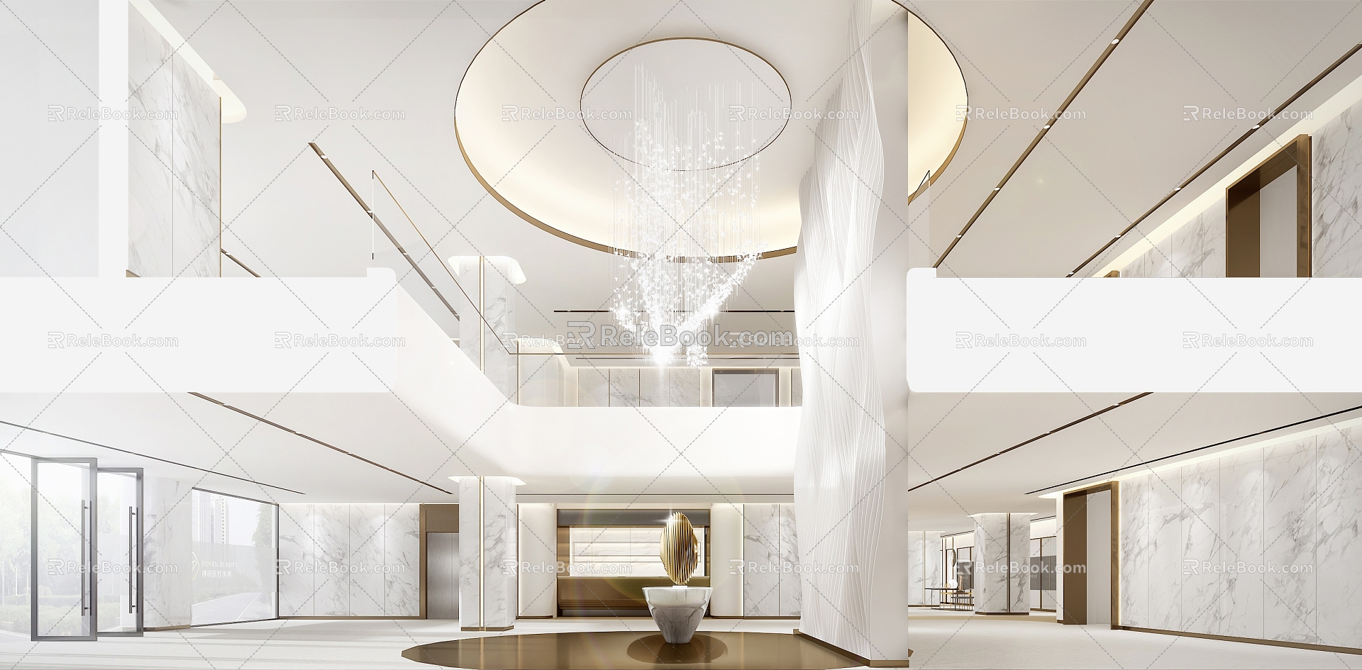 Beauty Salon Lobby 3d model