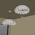 modern ceiling lamp 3d model