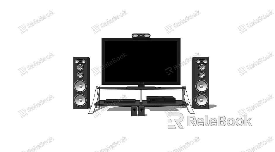 Living room LCD TV stereo combination model