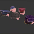 Colorful Uniform Caps In Different Colors And Styles For Daily Use