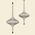 Sleek Diamond Shaped Modern Pendant Lights with Beige Fabric Shade and Gold Accents