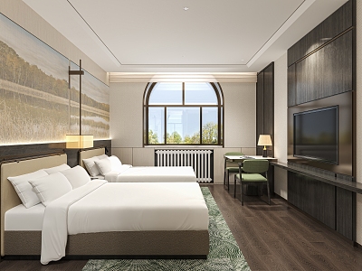 Hotel Rooms 3d model