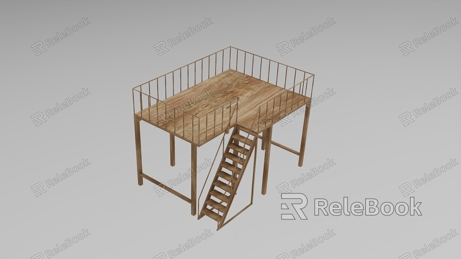 Industrial workshop stair modeling 730 model